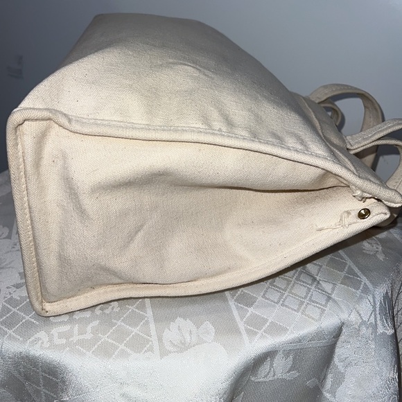 I.Magnin Vintage Cotton Structured Tote Bag - Picture 5 of 7